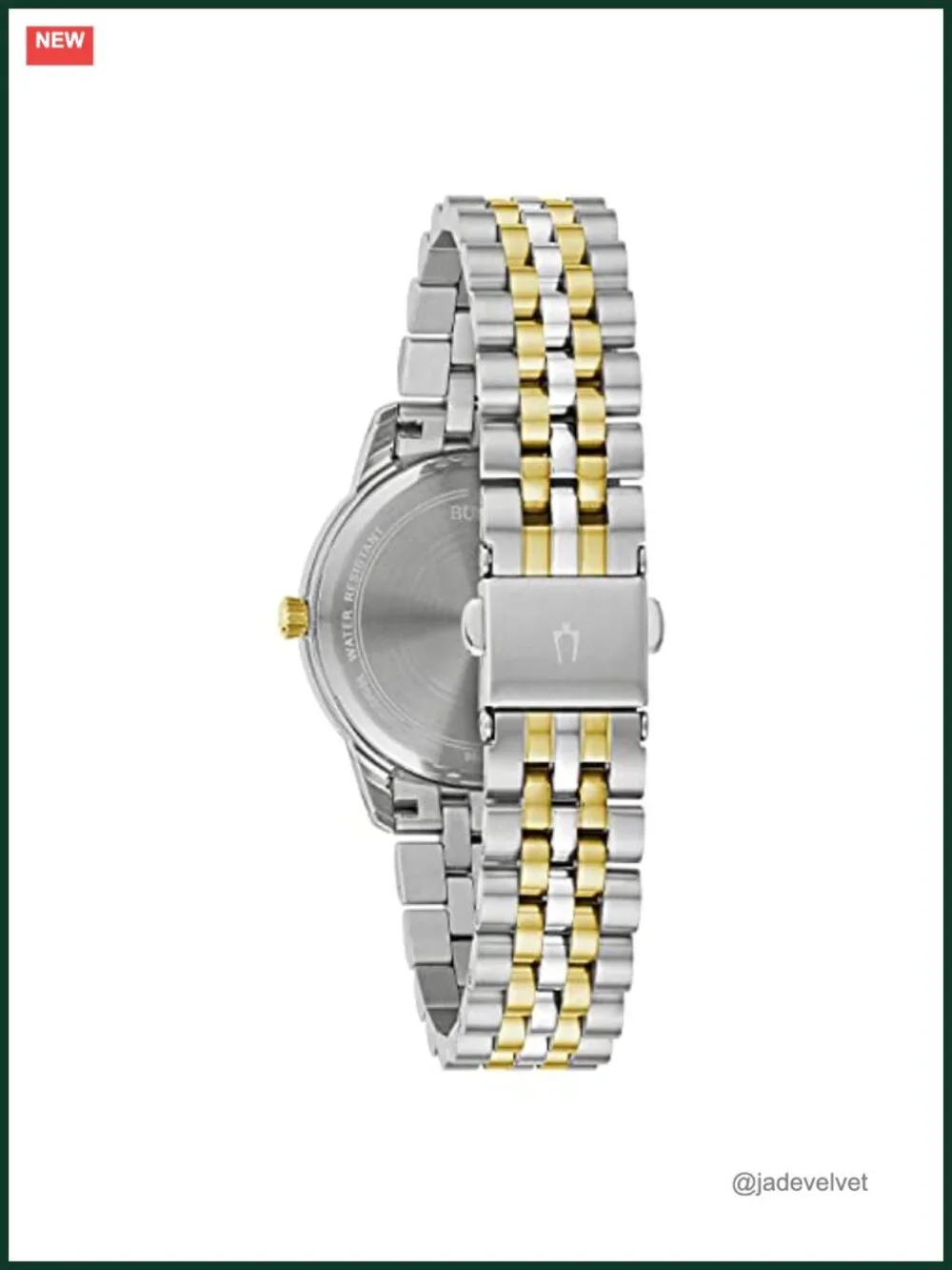 Ladies Classic Diamond Two-Tone Stainless Steel Quartz Watch, 3-Hand Calendar